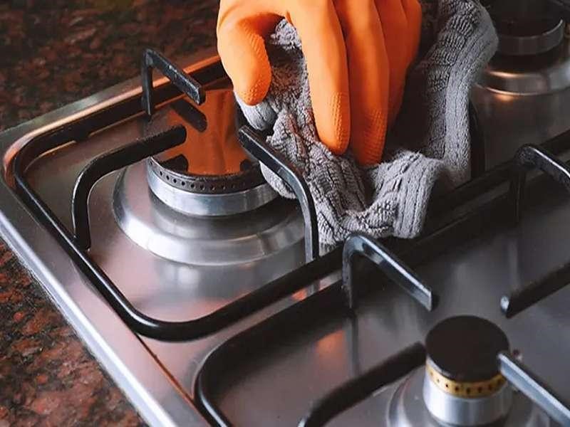 تمیز کردن اجاق گاز